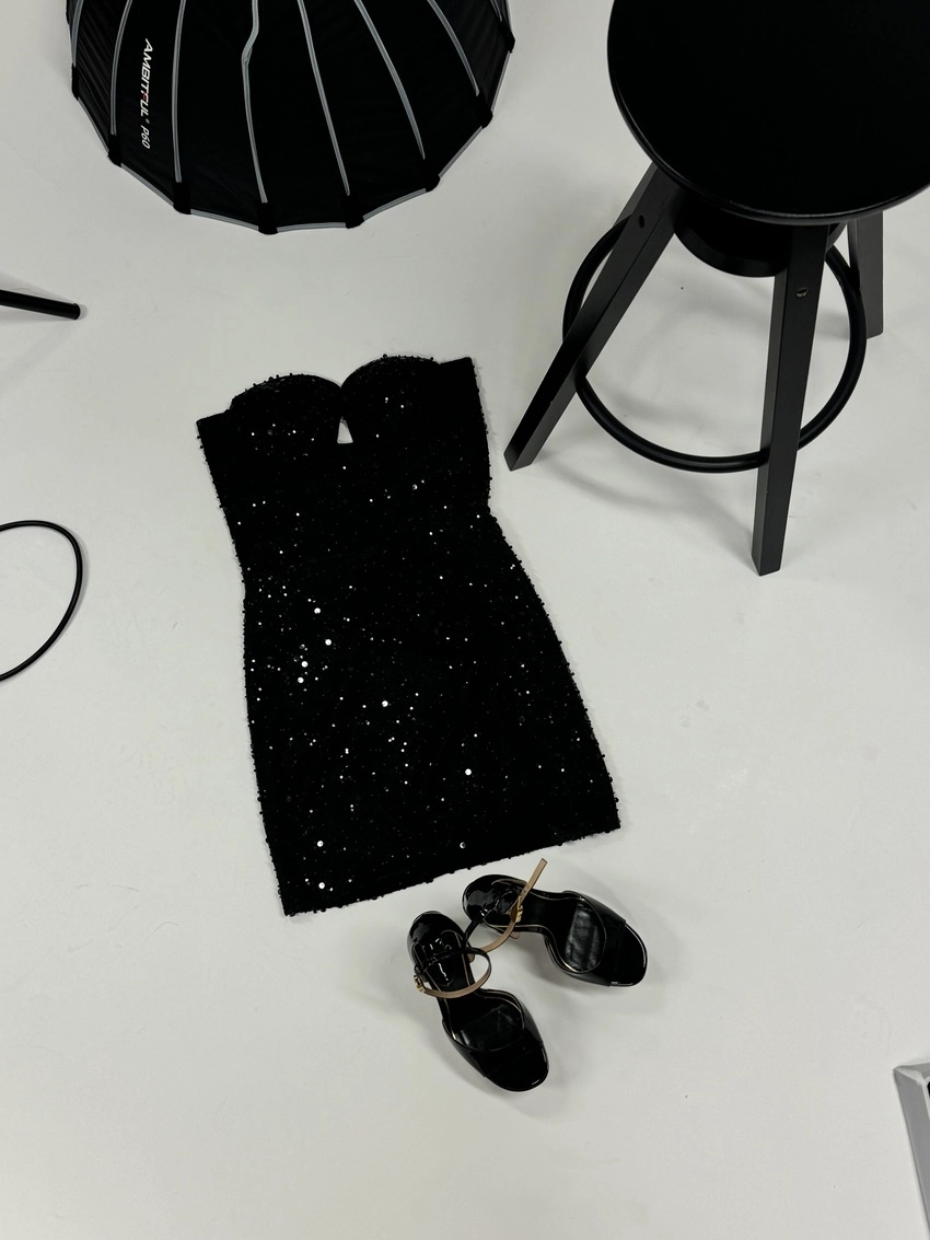 Black Sequin Milica Ivankovic Dress